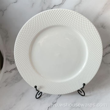 Костные керамические фарфоровые посуды наборы для ресторанных пластин